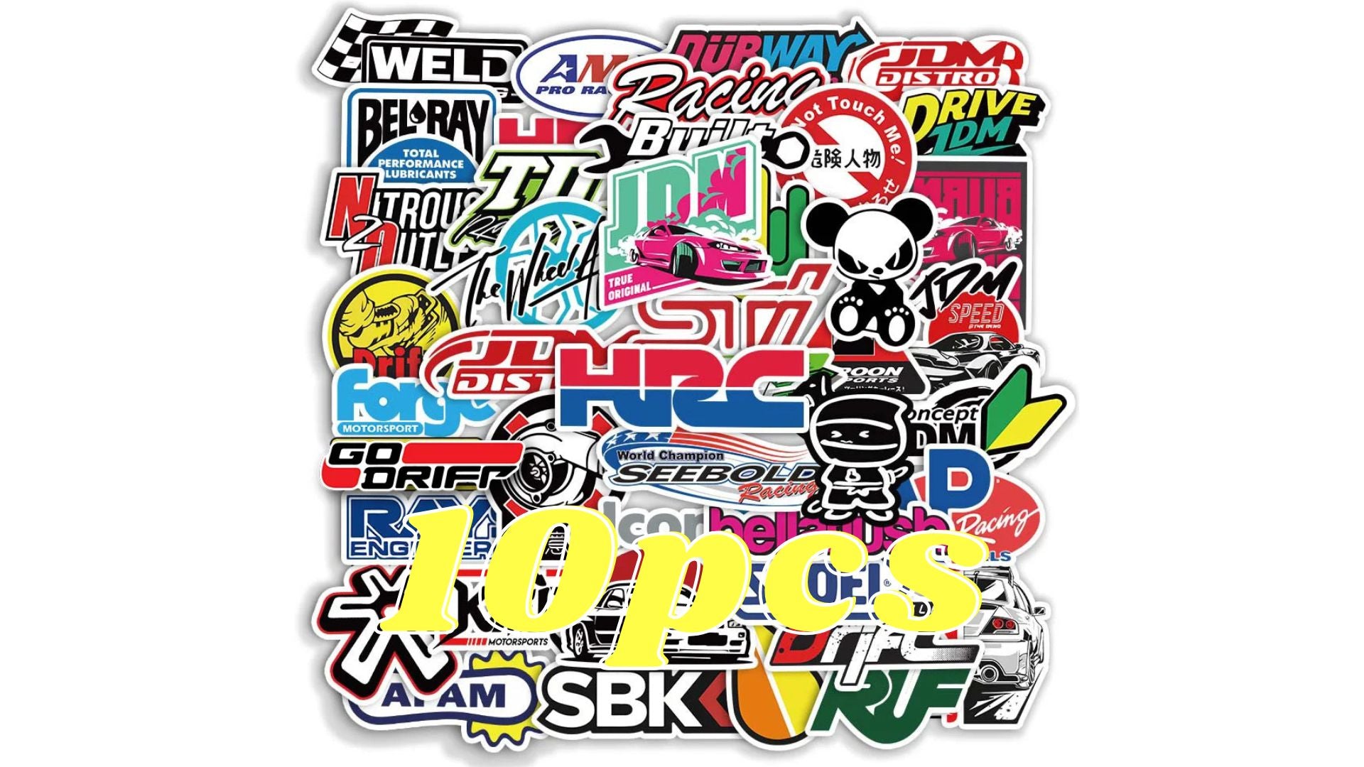 JDM Racing Brand Stickers Pack
