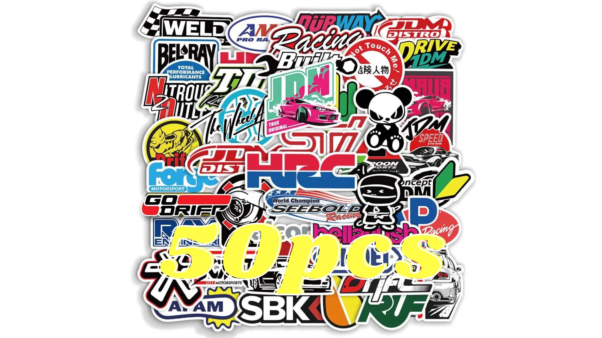 JDM Racing Brand Stickers Pack
