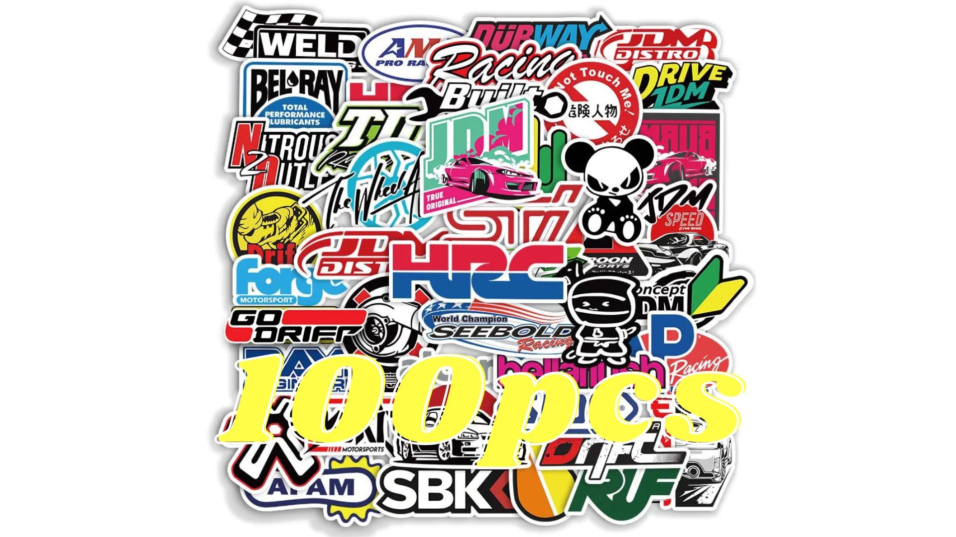 JDM Racing Brand Stickers Pack