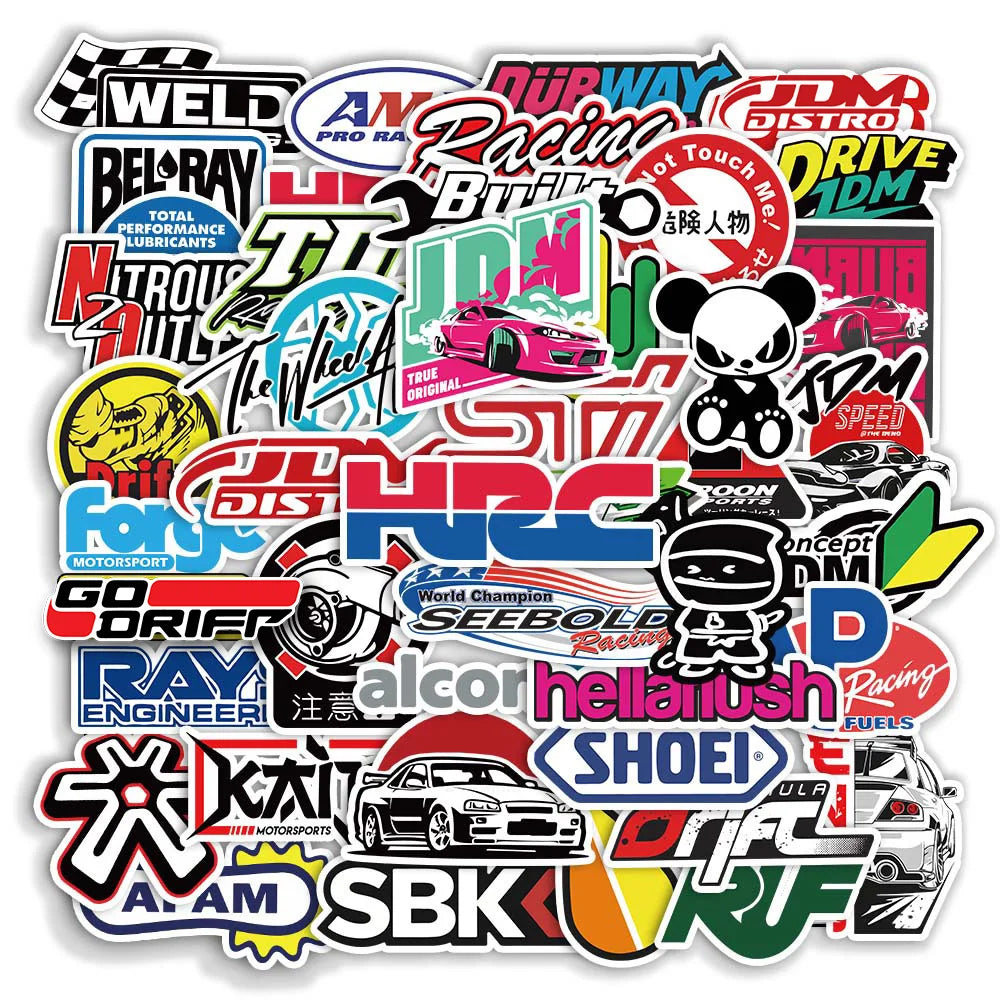 JDM Racing Brand Stickers Pack