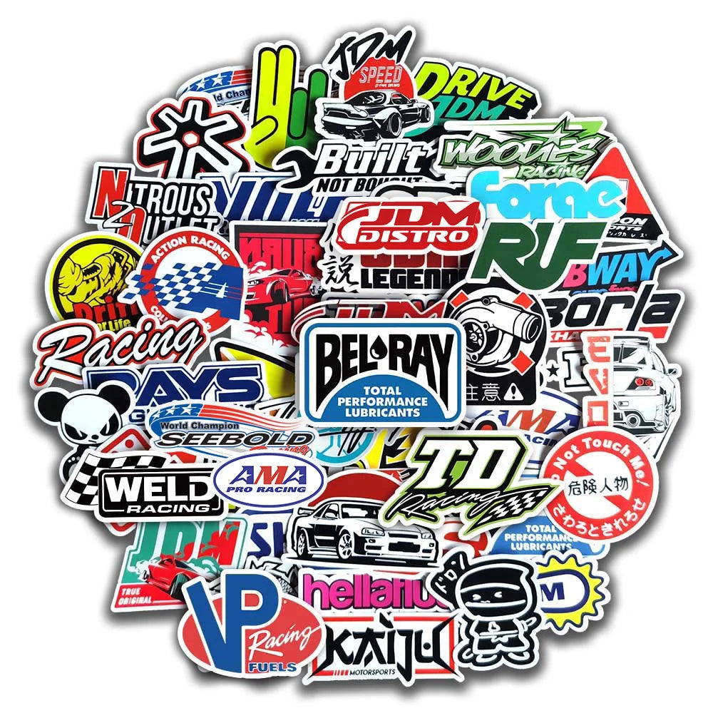 JDM Racing Brand Stickers Pack