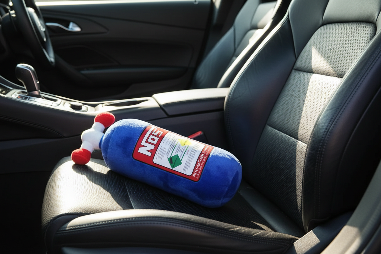 Blue NOS on Car Seat 1