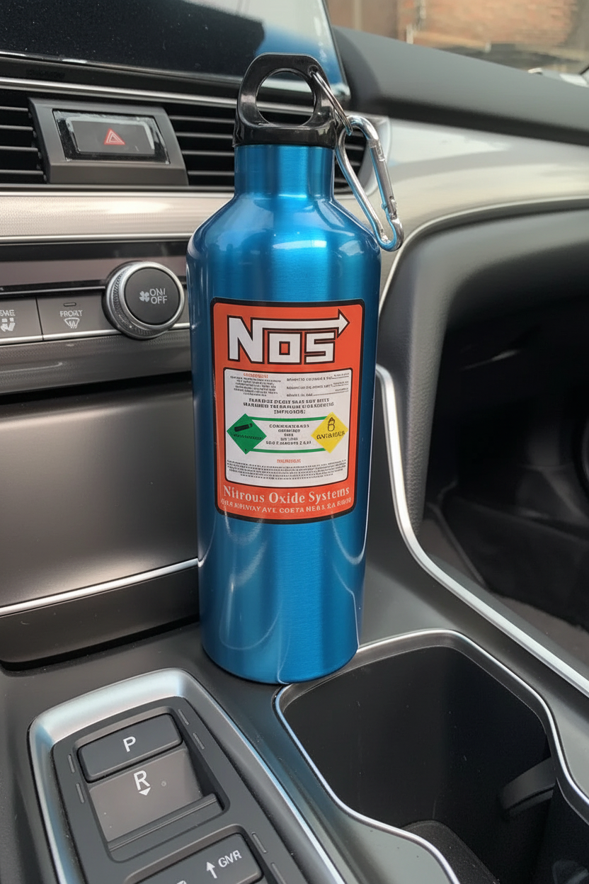 NOS Bottle in Car