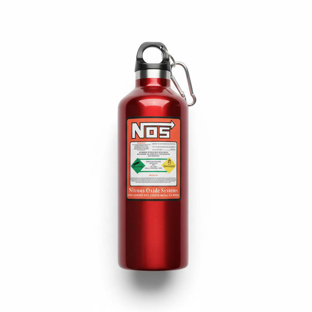 Red NOS Bottle